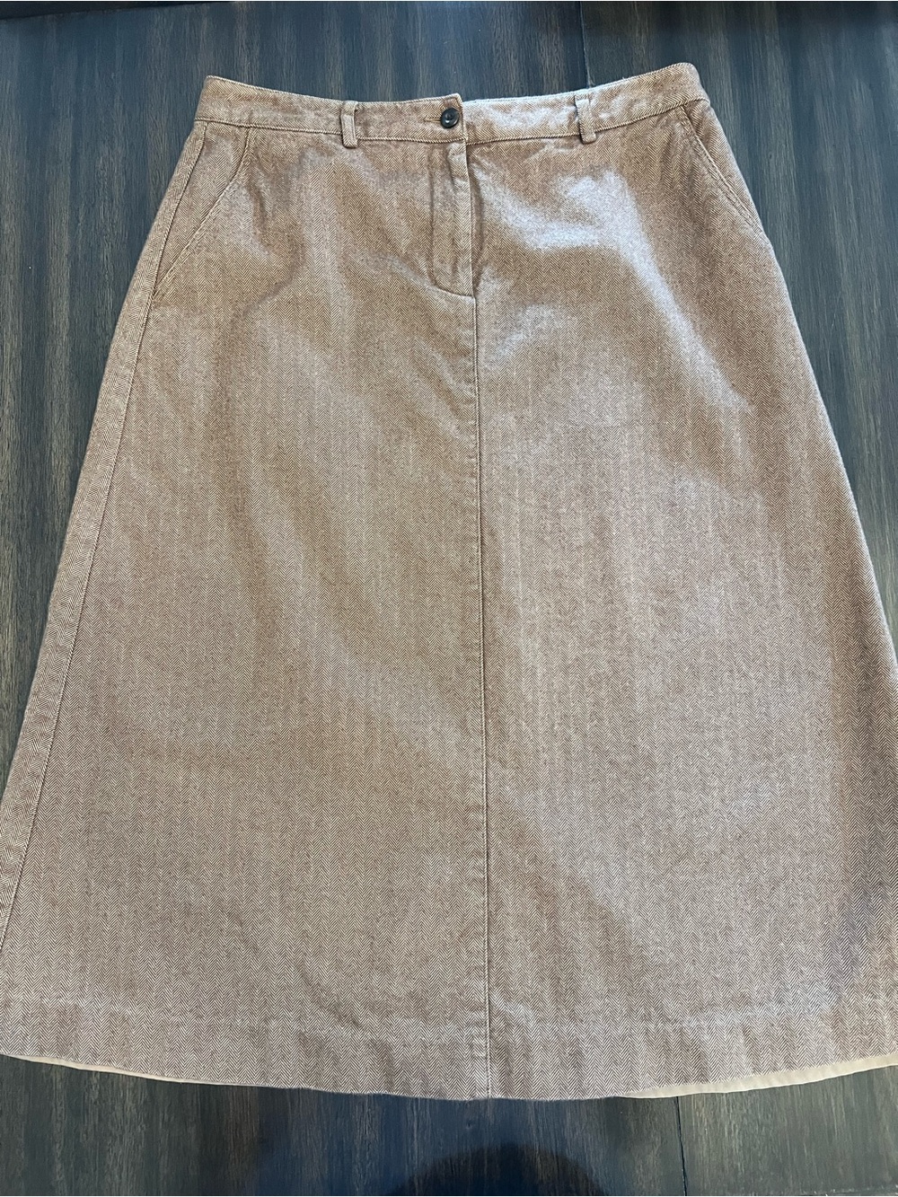 LL Bean Herringbone Skirt